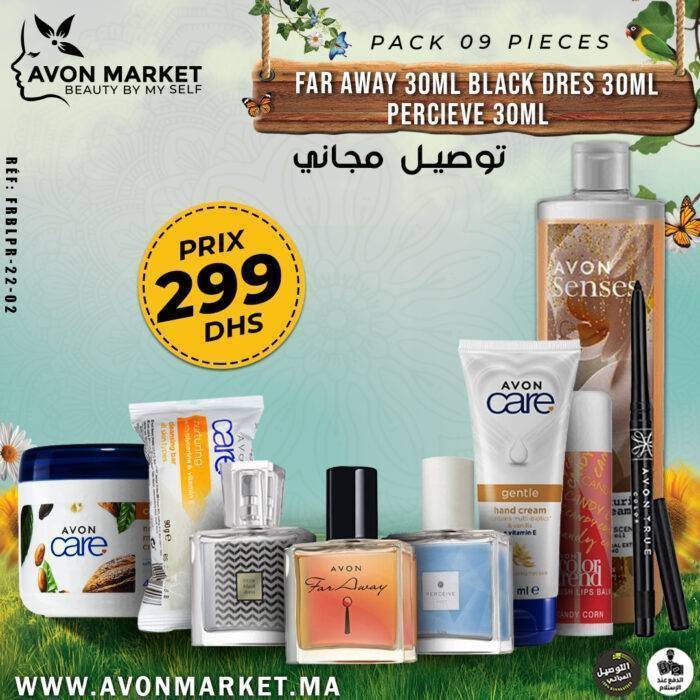 Avon Pack Avon Market 3 Parfums 30ml et 6 ps Pack Avon Market