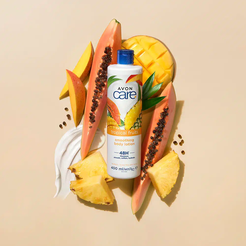 AV1531599_6 Avon Care smoothing Body Lotion 48H TROPICAL FRUITS 400 ML – Image 1