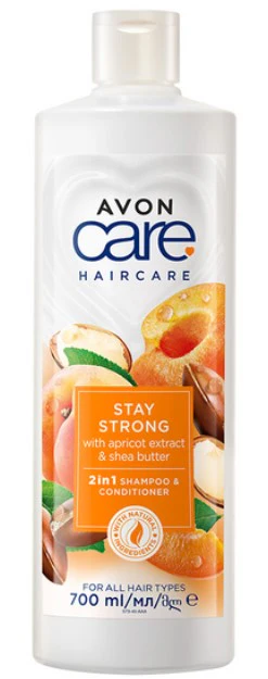 Avon Care Haircare Apricot & Shea 2in1 Shampoing 700 ml