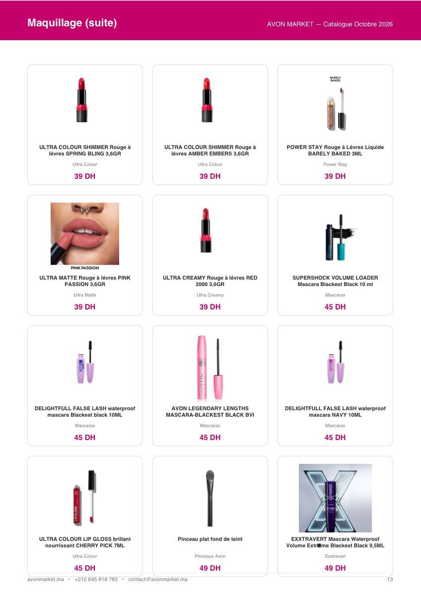 Catalogue 13 Catalogue AVON MARKET — page 13